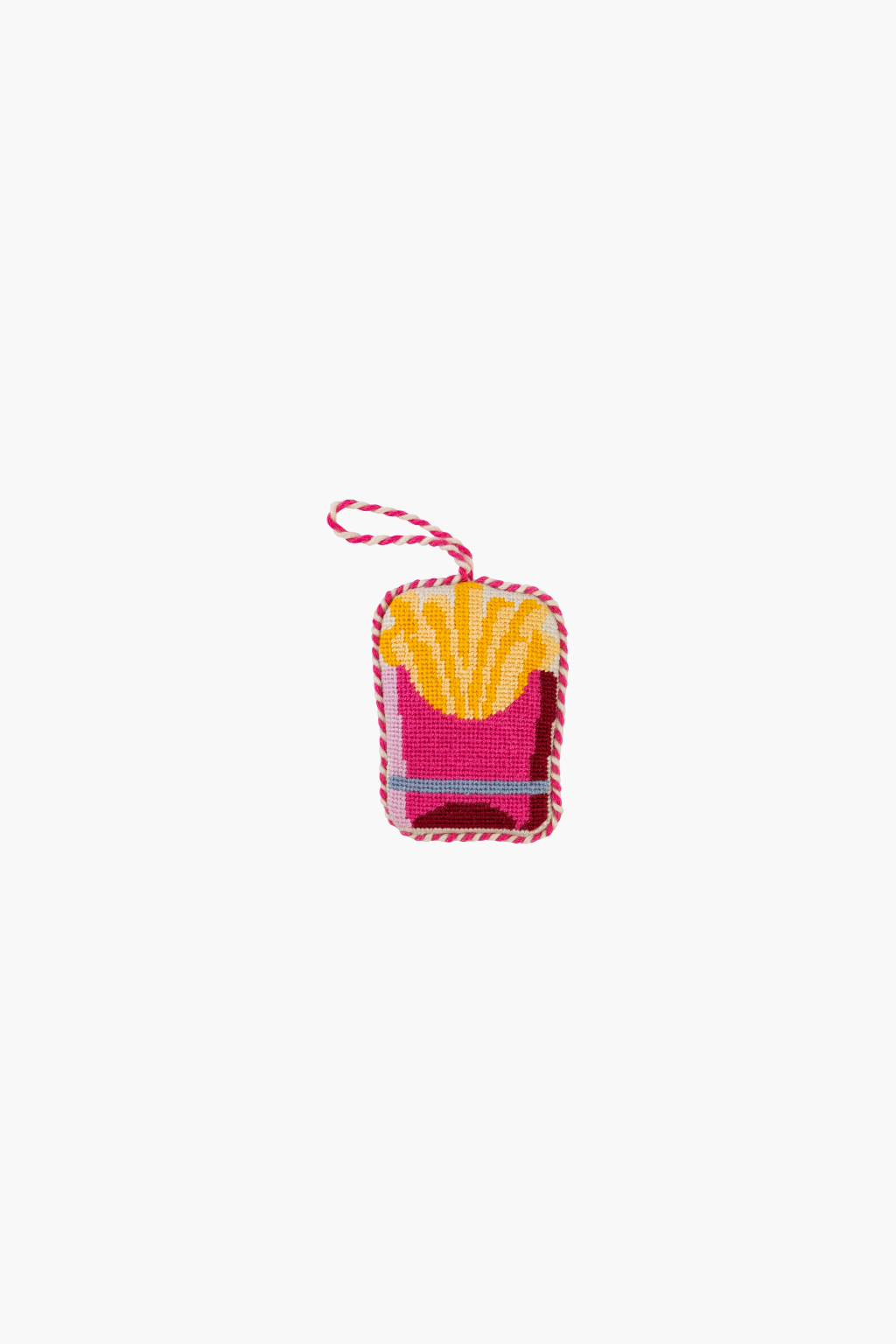 Needlepoint Icon Ornament - French Fries