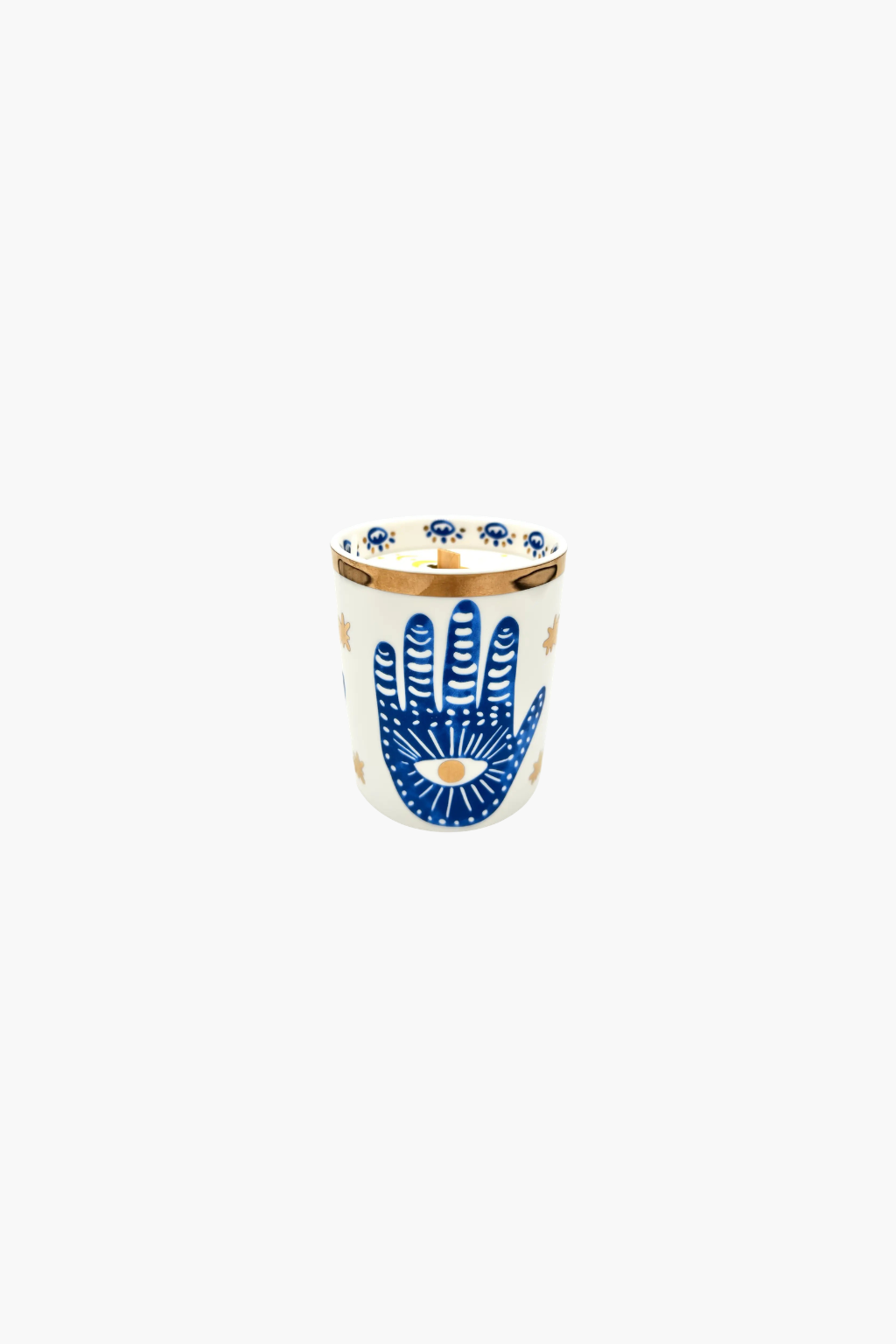 Ceramic Hamsa Candle