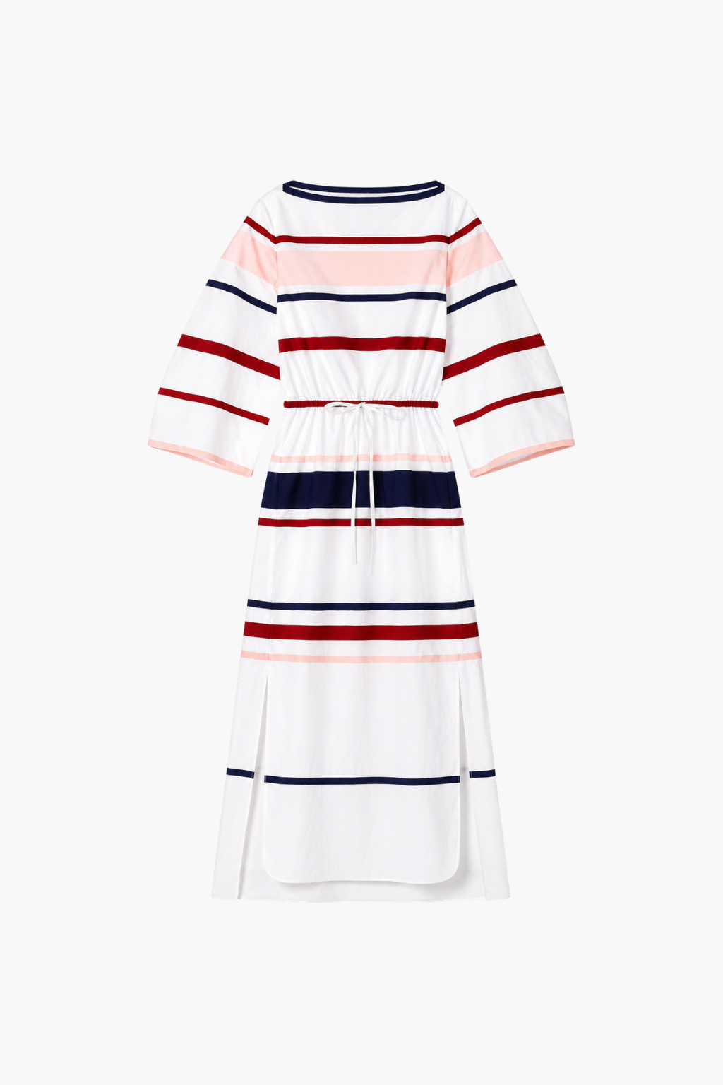 Ribbon Caftan Dress WHITE/MULTI / S