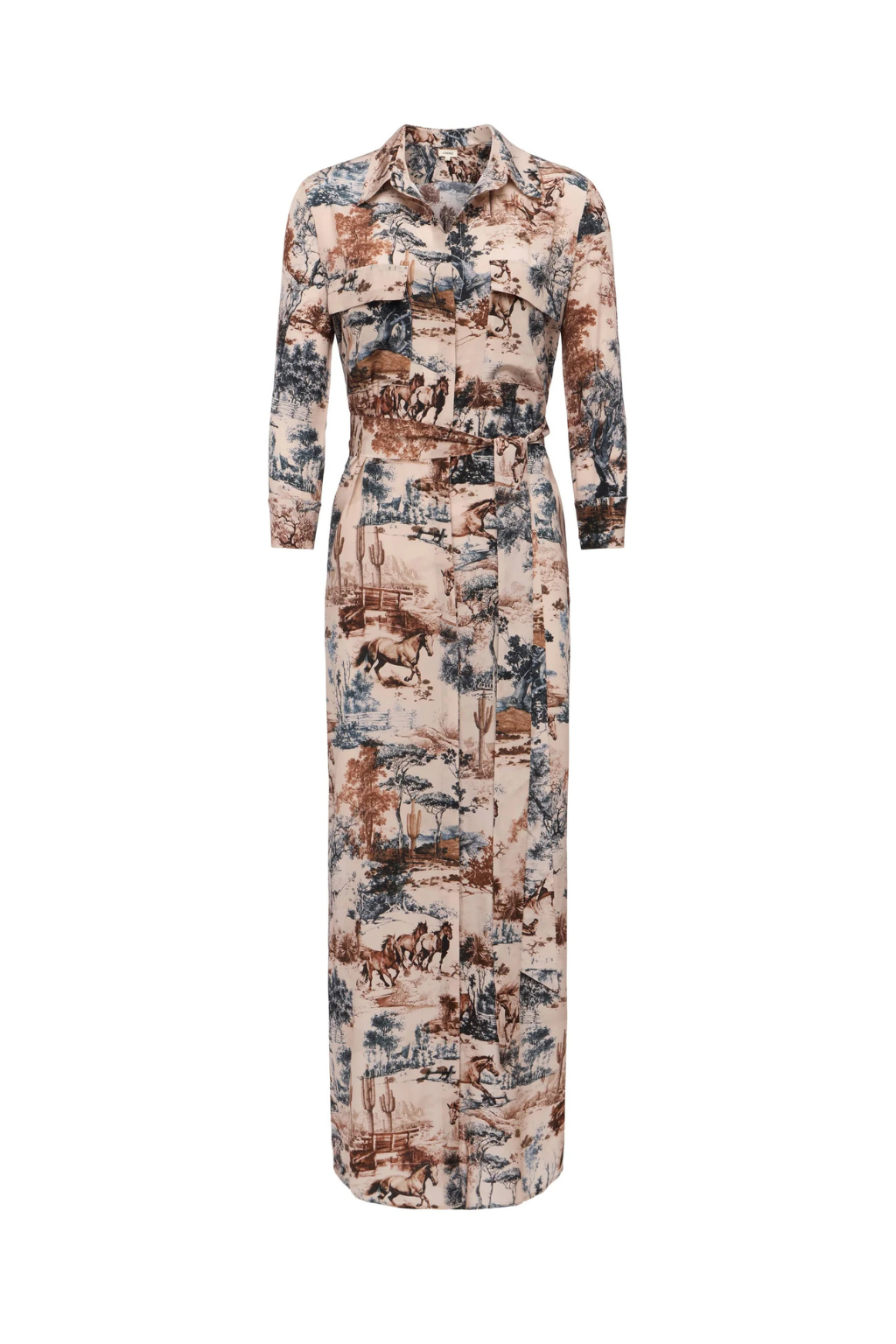 Cameron Silk Shirt Dress