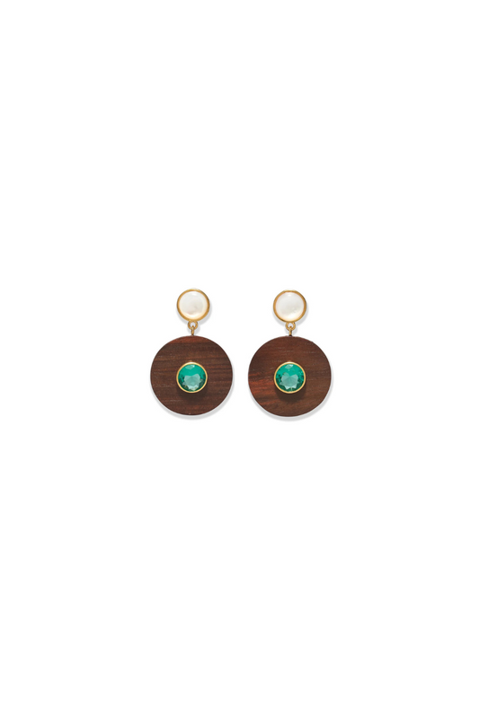 Taj Disk Earrings
