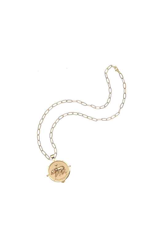 CALIFORNIA JW Original Pendant Coin Necklace