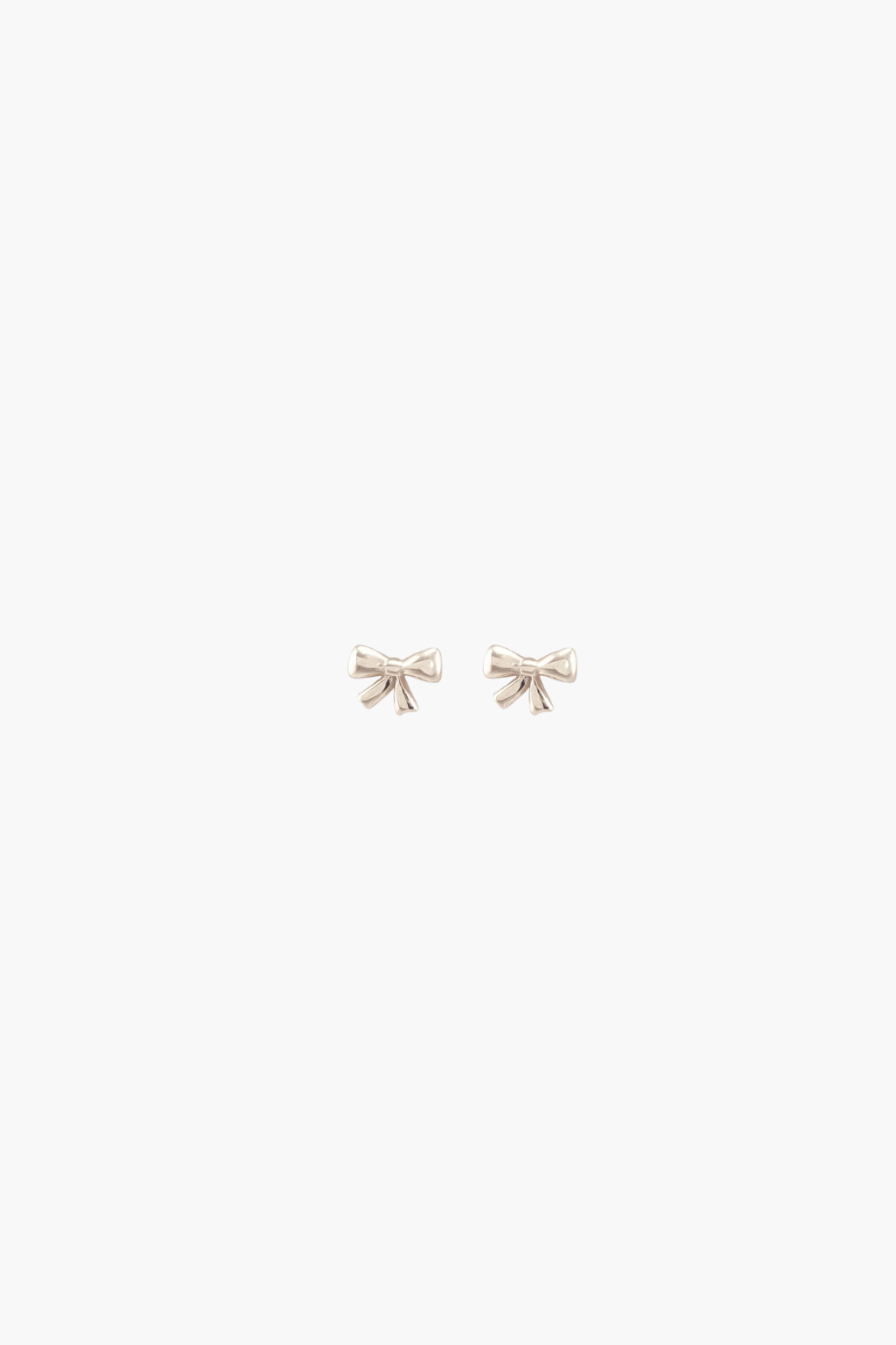 Bow Stud Earrings Sterling Silver