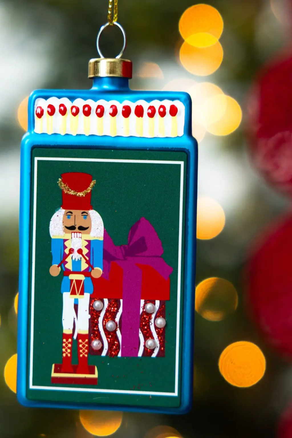 Nutcracker Matchbook Ornament