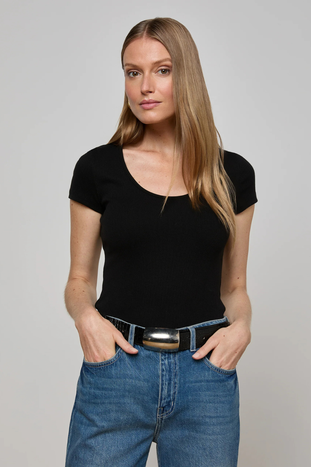 Brynlee Scoop Neck Tee
