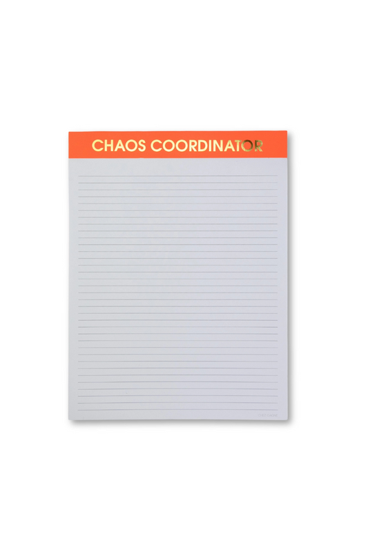 Chaos Coordinator - Large Memo Lined Notepad