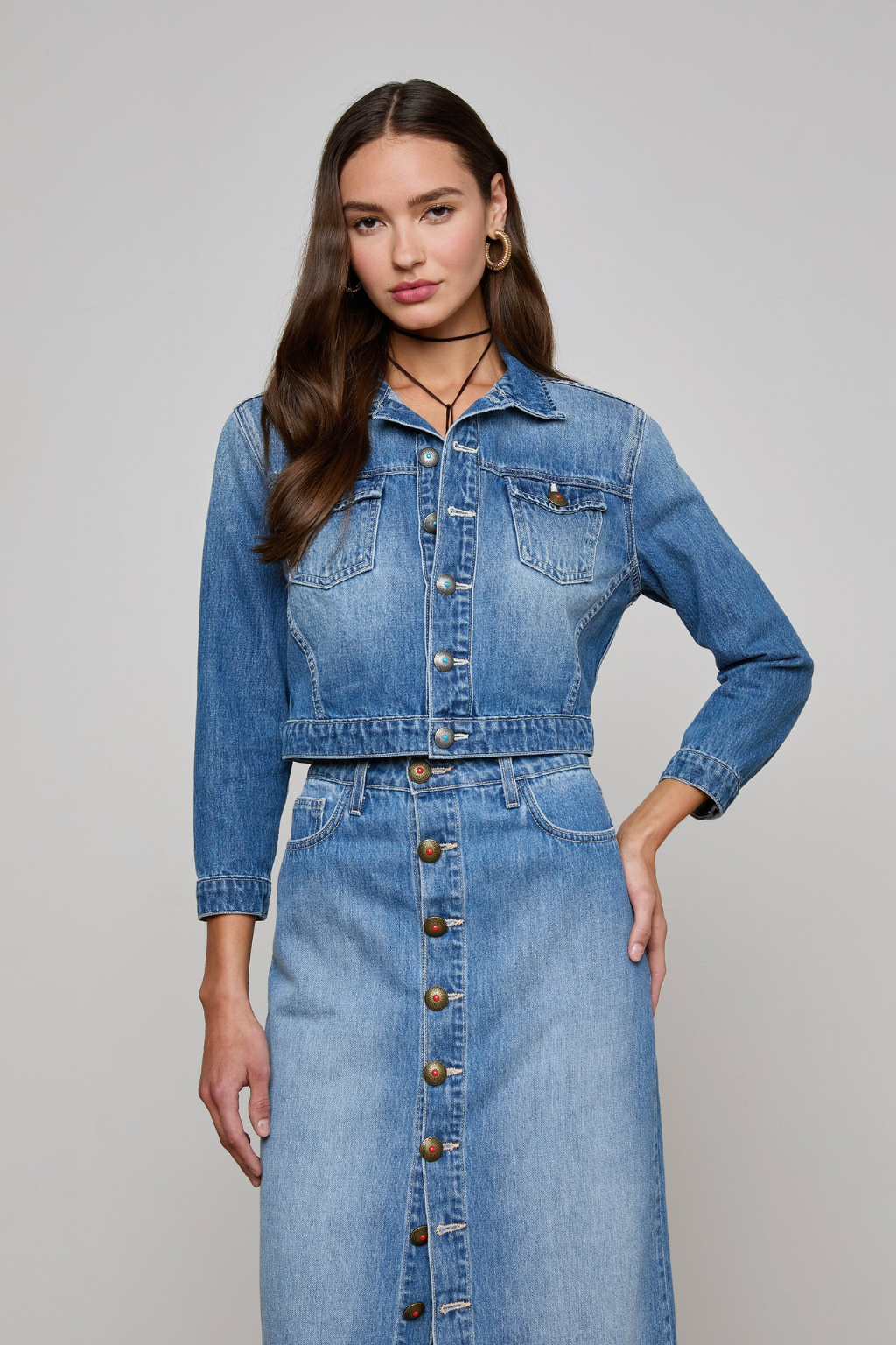 Koda Cropped Denim Jacket