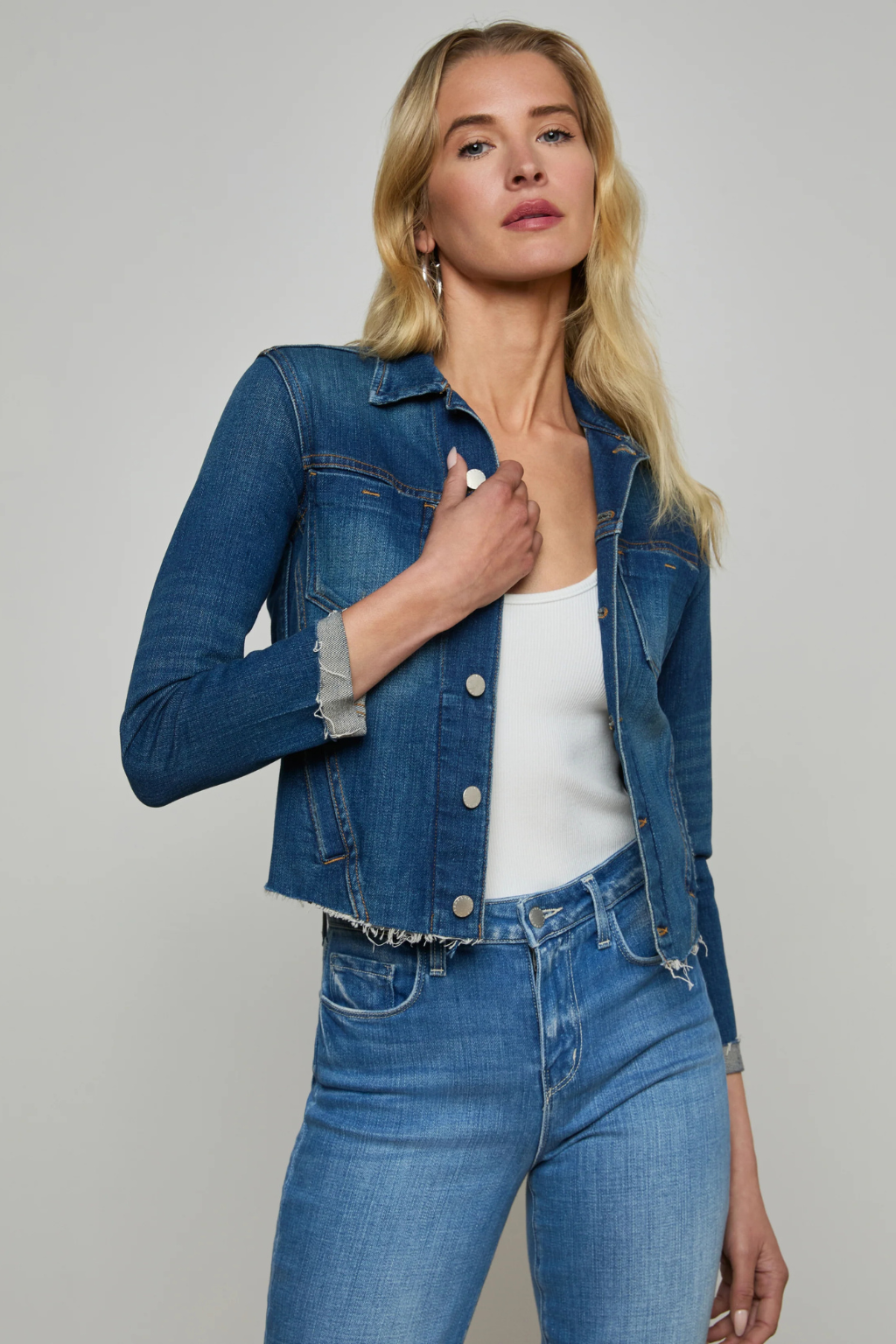 Janelle Slim Raw Jacket