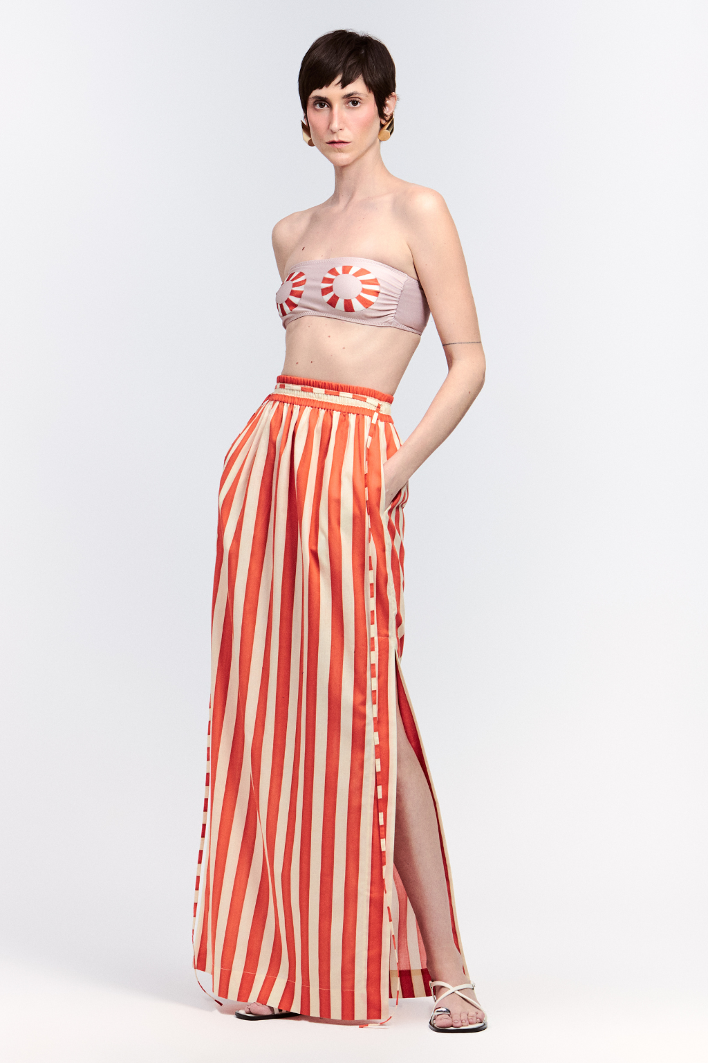 Long Cotton Skirt w/ Slits