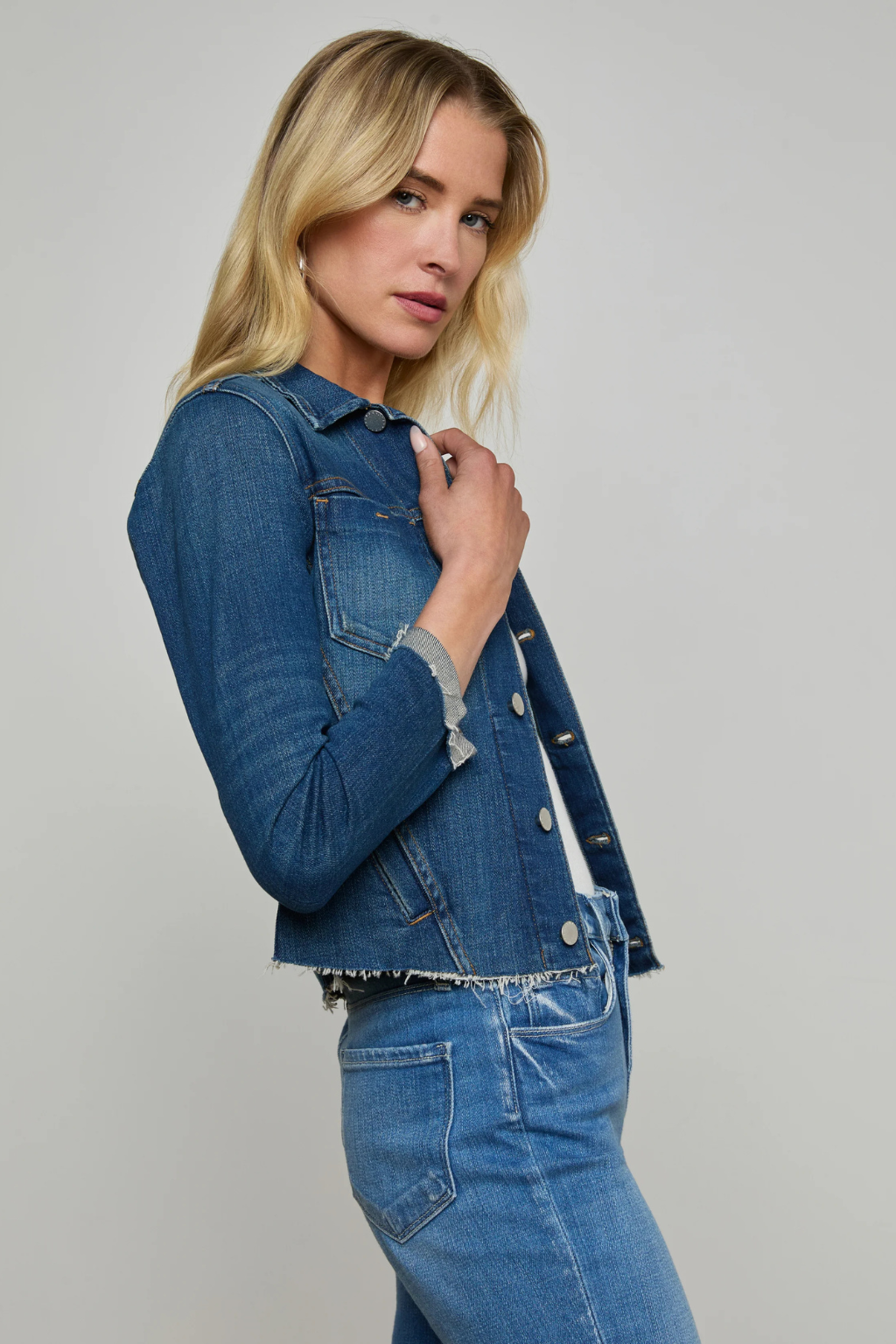 Janelle Slim Raw Jacket