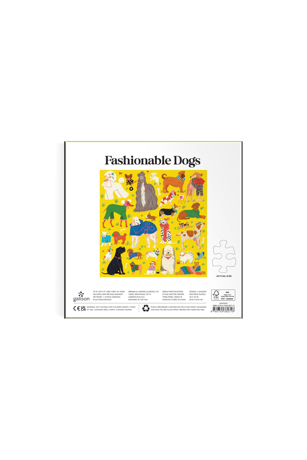 Fashionable Dogs - 500 Piece Puzzle