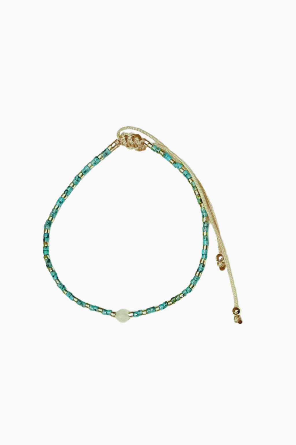 Picasso Moonstone Dainty Bracelet - Turq