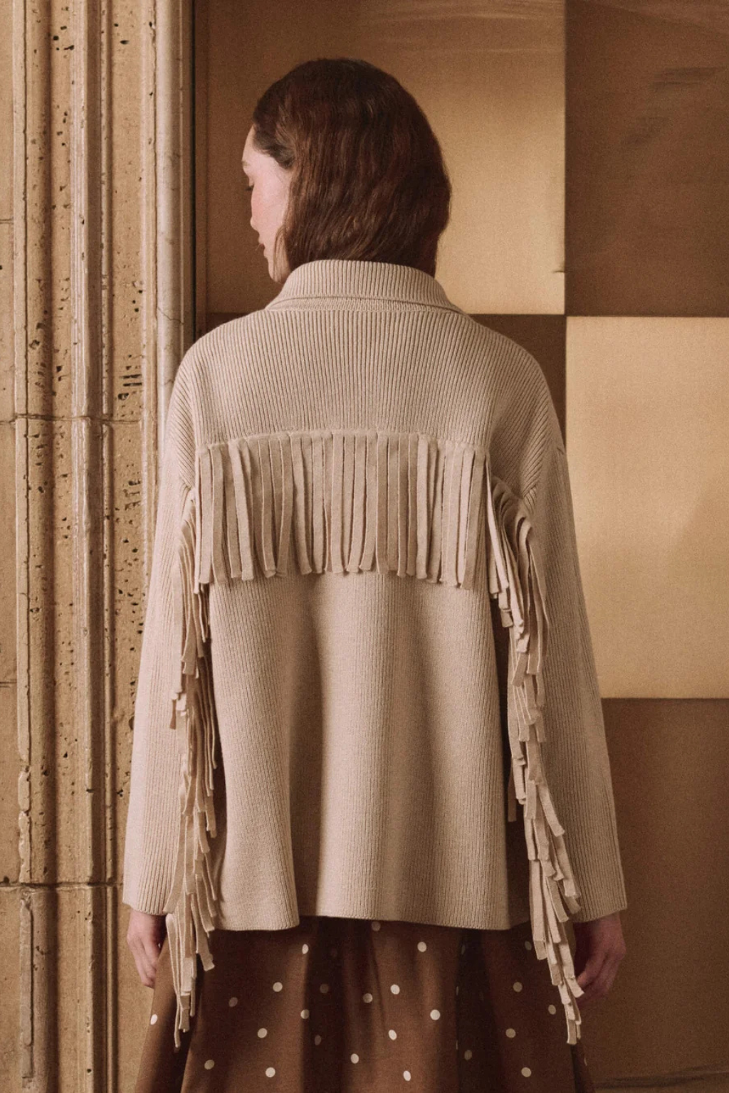 The Western Fringe Sweater Jacket.