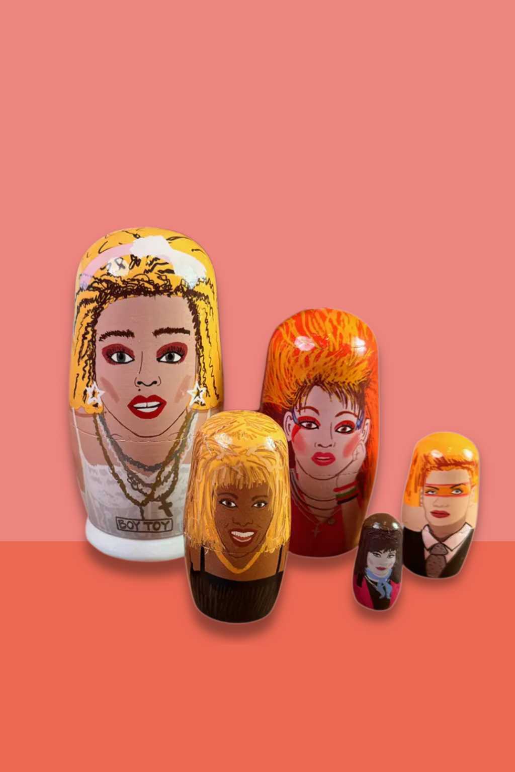 80's Ladies Nesting Doll Set
