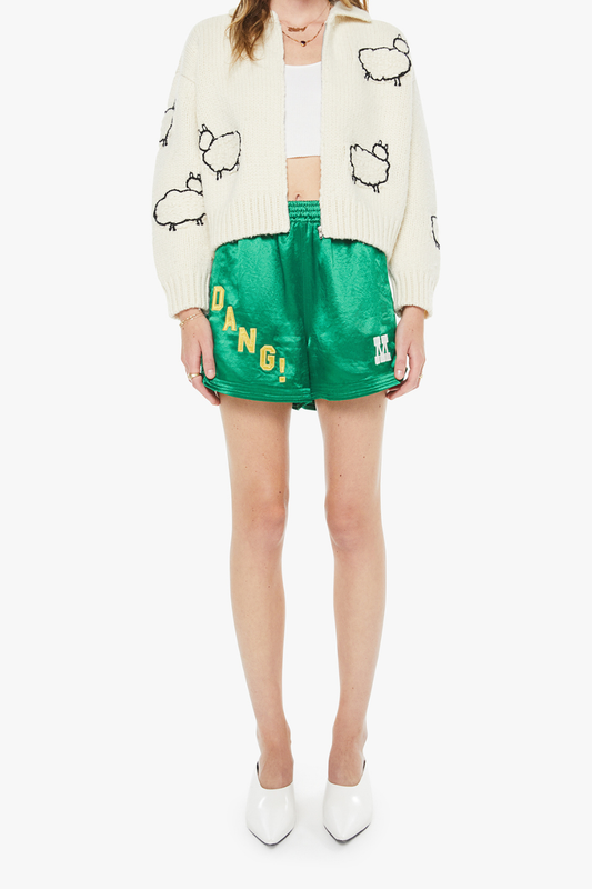 The Cropped Raquette Cardigan