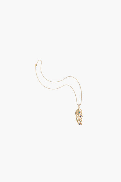 WANDERLUST Palm Leaf Pendant Necklace