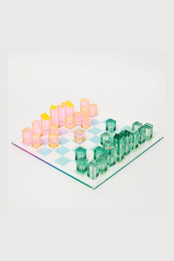 Ombre Lucite Chess and Checkers
