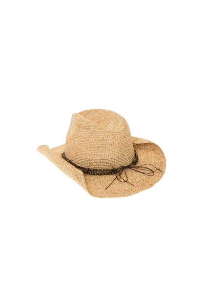 Rafia Straw Cowboy Hat