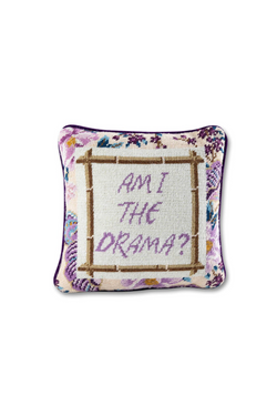 Drama Needlepoint Pillow