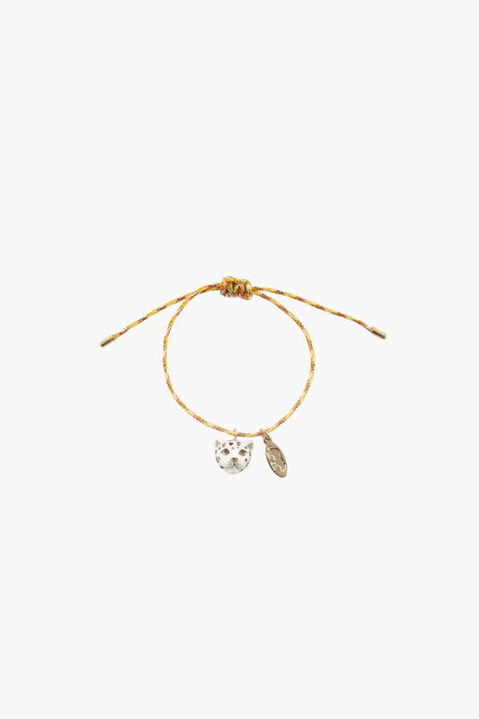 Snow Leopard Cord Bracelet
