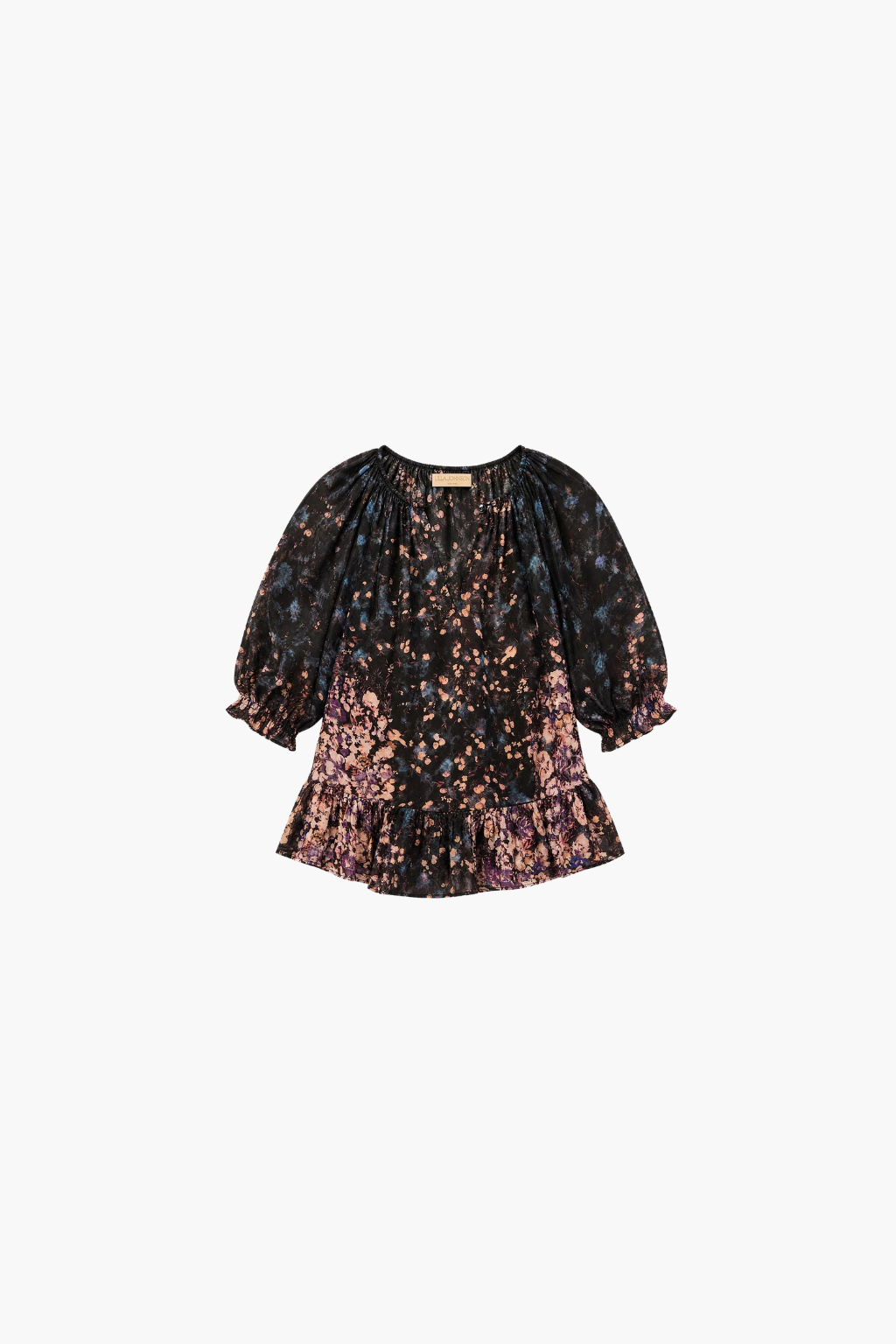 Elise Short Sleeve Silk Blouse