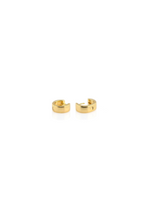 Wide Hinged Huggie Hoop Earrings
