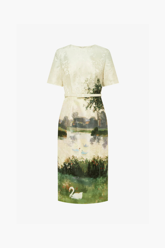 Elizabeth Short Sleeve Midi Dress
