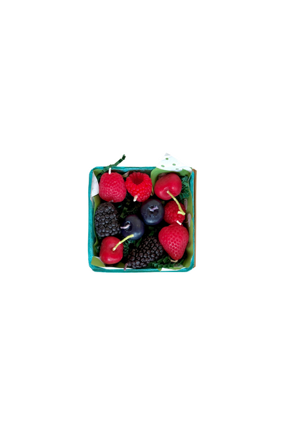 Mixed Berry Beeswax Birthday Candles : 10