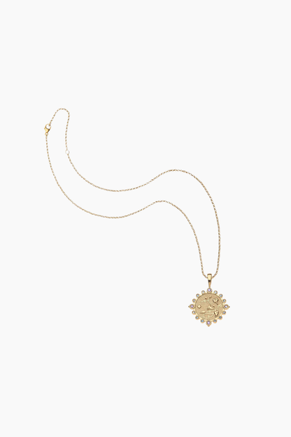 GRACE Petite Embellished Coin Necklace