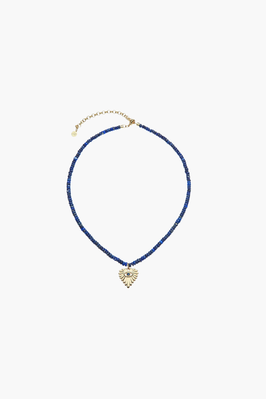 PROTECT Eye On Your Heart Beaded Necklace