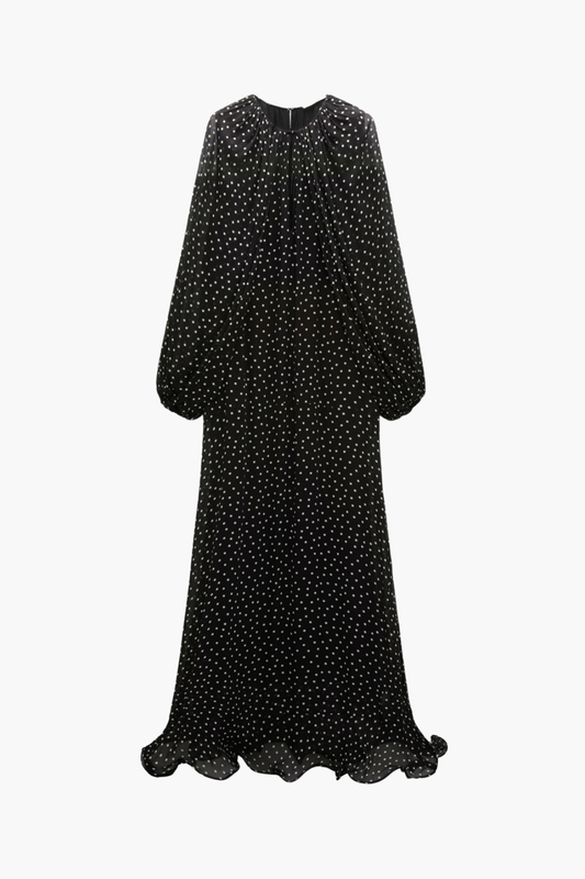 Dancing Dots Dress with Scarf