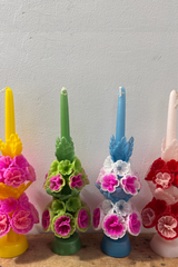 Mexican Floral Candle