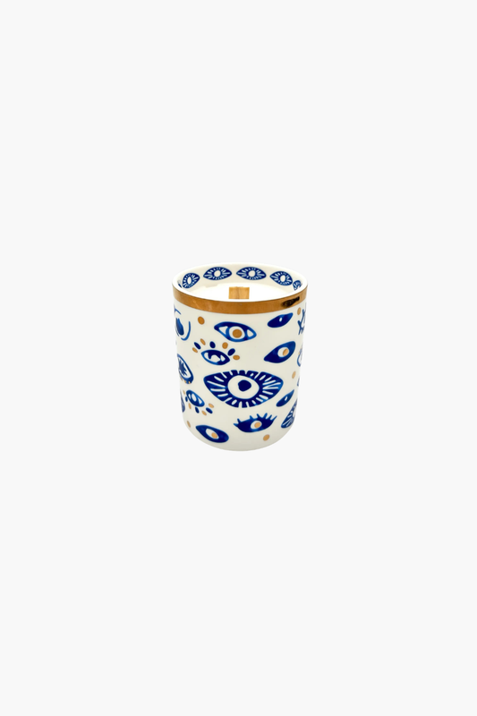 Ceramic Evil Eye Candle