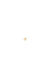 Lightning Bolt Flat Back 14k Single Earring