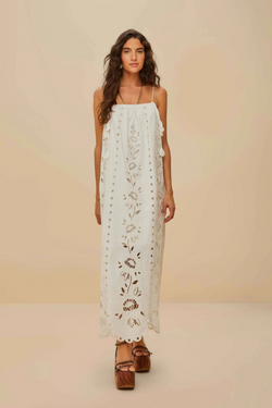 Off White Richelieu Maxi Dress