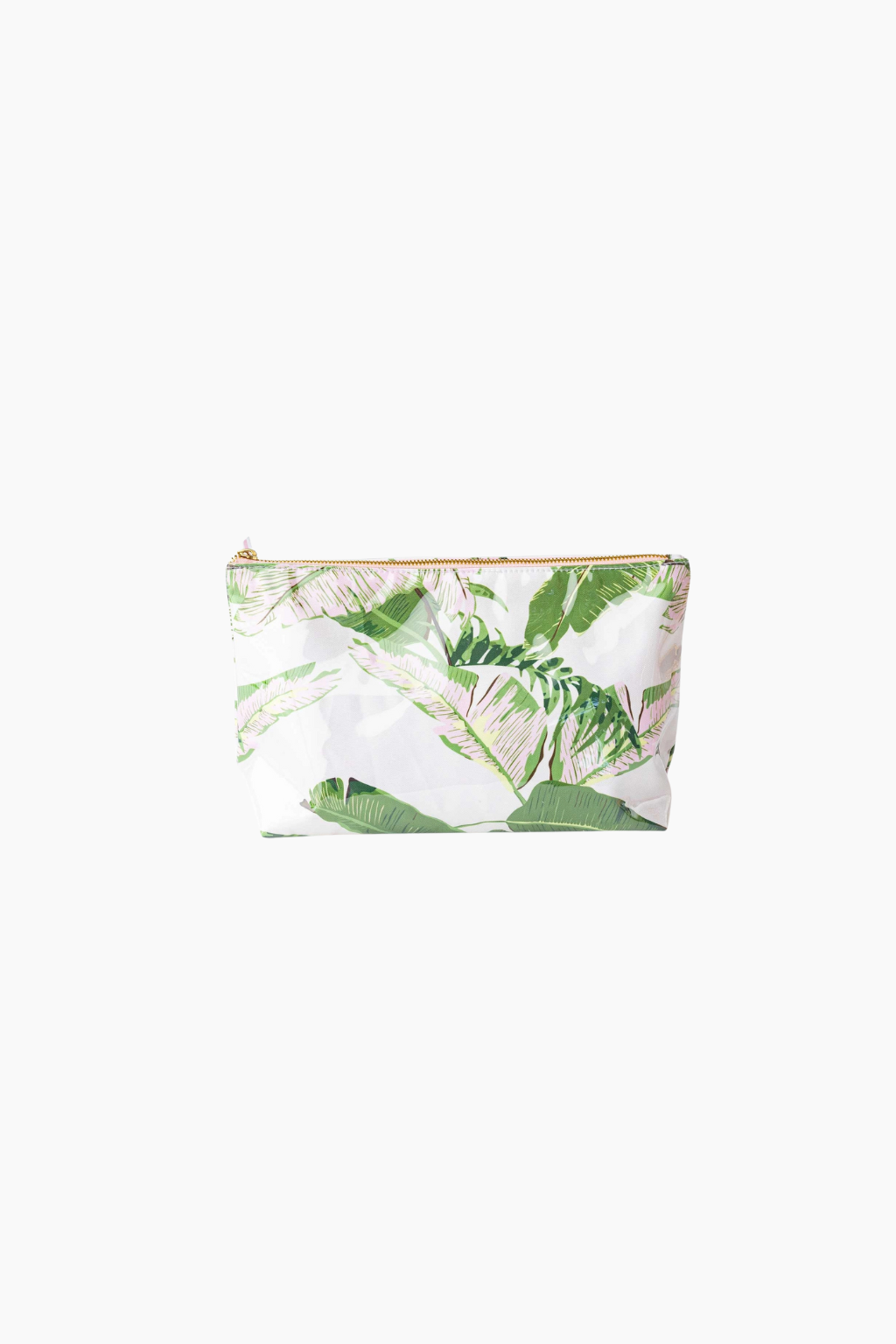 Natural Botanical Clear Coated Travel Cosmetic Case