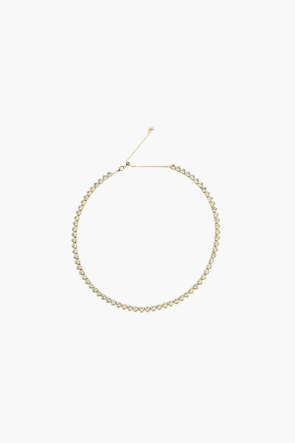 Made from LOVE White Tennis Necklace - TRAY SHOW