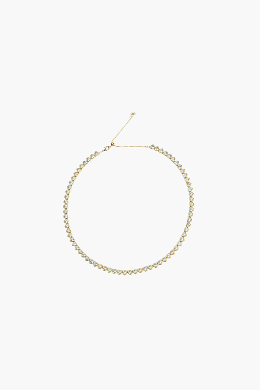 Made from LOVE White Tennis Necklace - TRAY SHOW