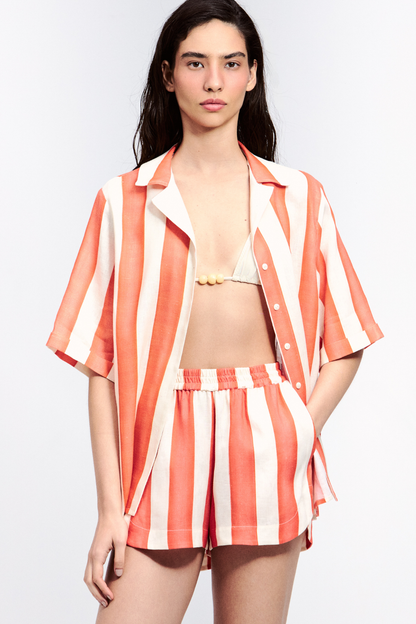 Short Sleeve Linen Shirt