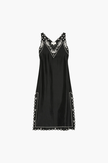 The Embroidered Floral Slip Dress