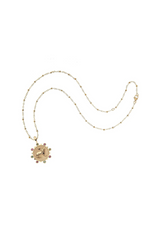 COURAGE Petite Embellished Coin Necklace