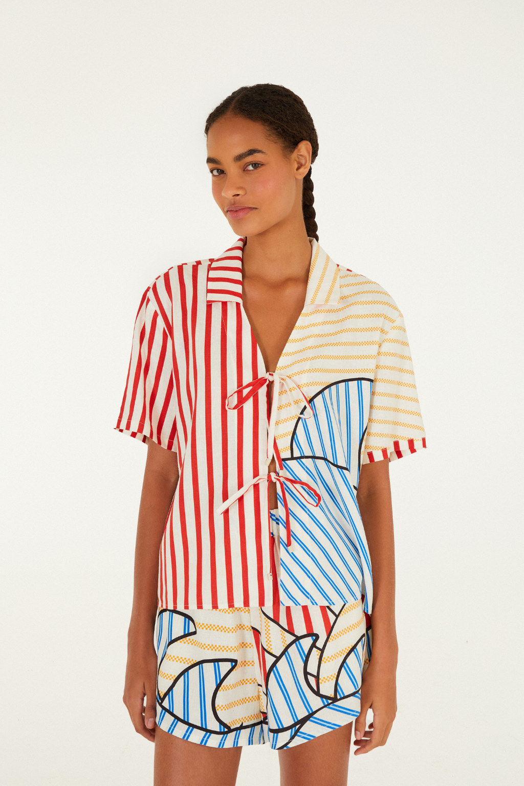 Navy Stripes Blouse