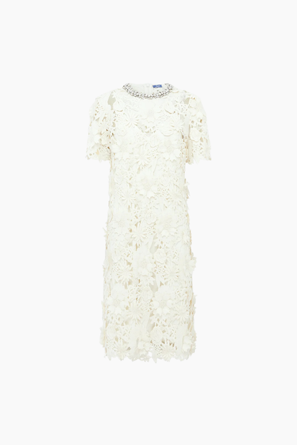 Sheridan Embellished Lace Midi Dress