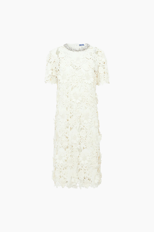 Sheridan Embellished Lace Midi Dress