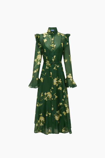 Katrina Butterfly Sleeve Midi Dress