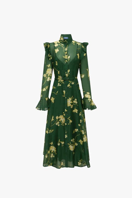 Katrina Butterfly Sleeve Midi Dress