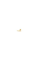 Bar Flat Back 14k Single Earring
