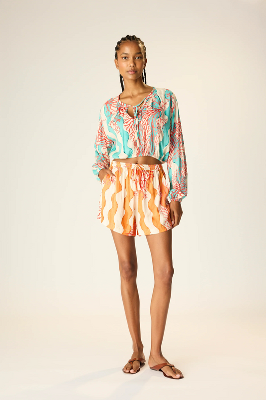 Rayon Print Jasper Short