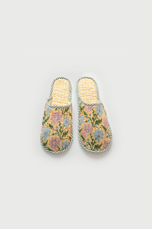 Block Print House Slippers