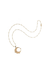 FOREVER Moon and Back Pendant Necklace